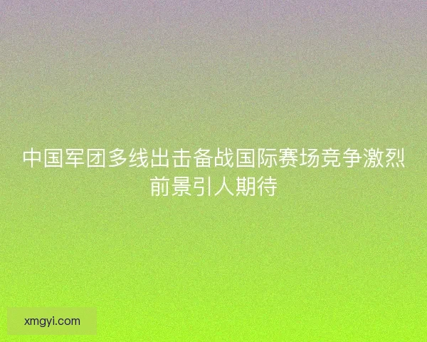 中国军团多线出击备战国际赛场竞争激烈前景引人期待